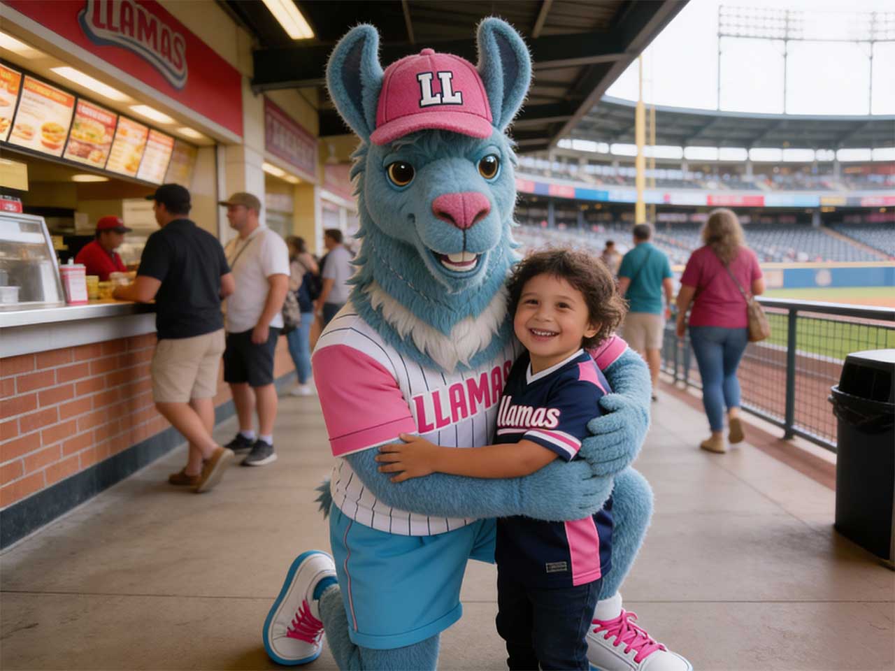 Boom Ball Llamas Mascot