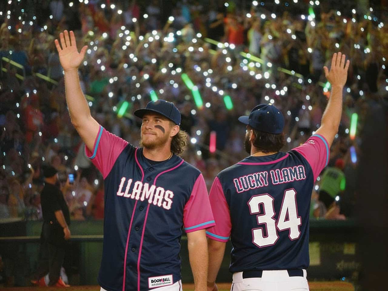 Boom Ball Llamas Night Game