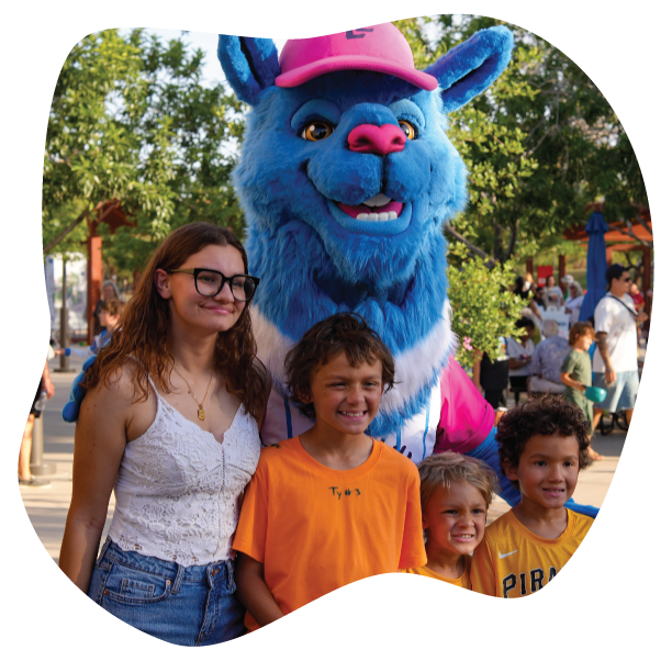 Lucky Llama with Boom Ball fans